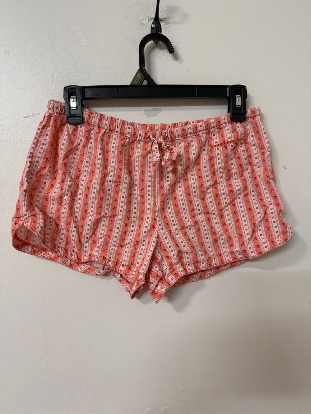 Striped Pink Drawstring Lounge Shorts 2003